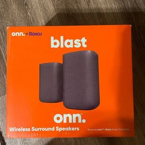 Brand New BLAST ONN wireless surround sound speaker compatible with ROKU